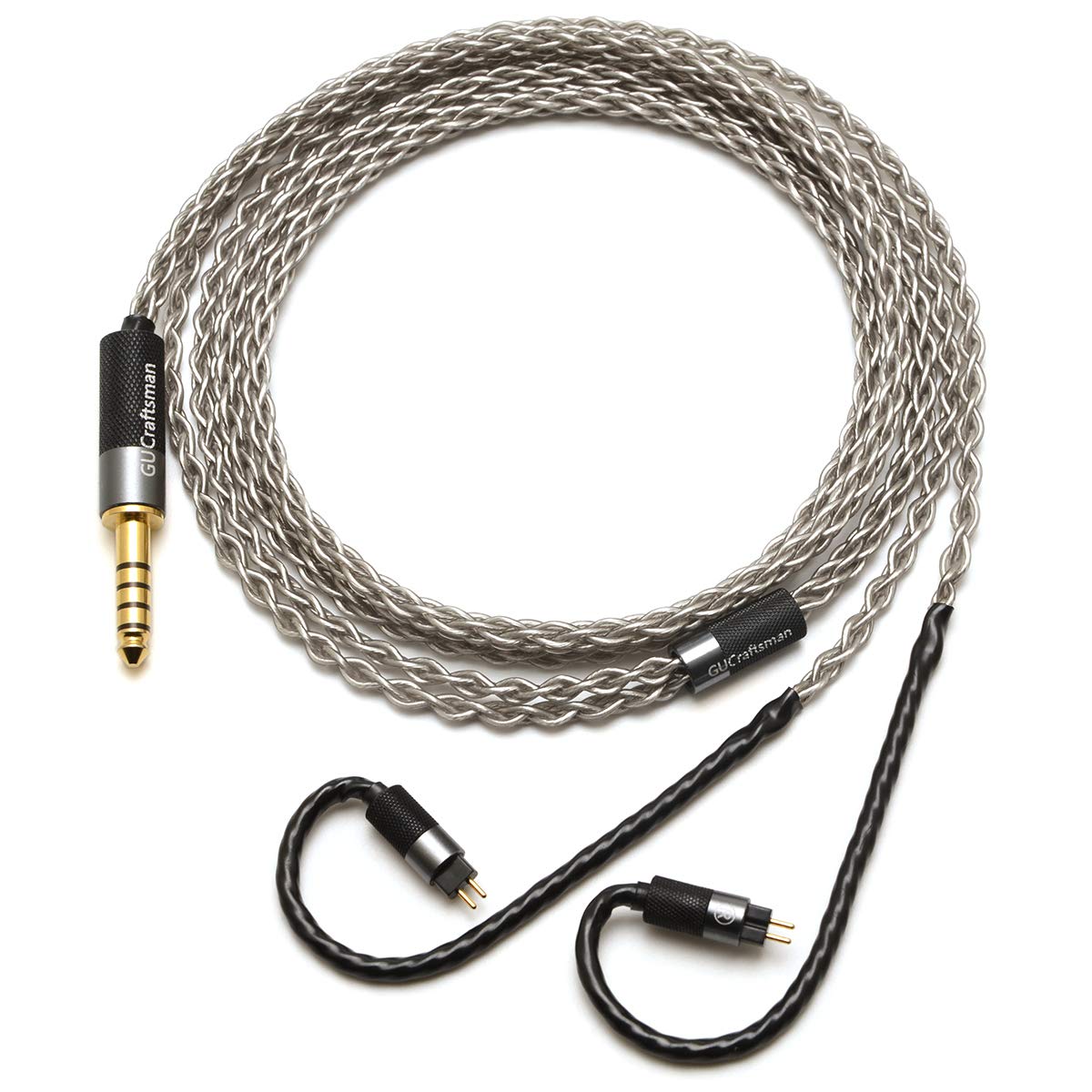 Amazon | GUCraftsman 0.78mm 2ピン 6N シングルクリスタル シルバー